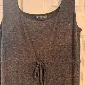 Kittenish Gray Sleeveless Jumper